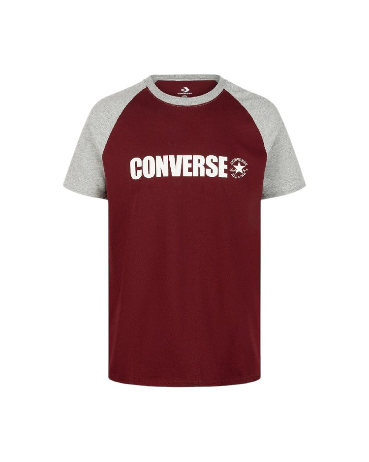 CONVERSE CHUCK TAYLOR RAGLAN RETRO TEE Burgundy  10027040-A01