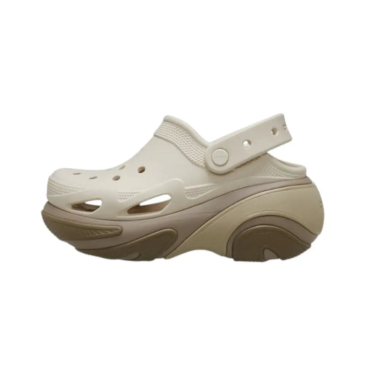 CROCS Bubble Crush Clog Slipper Taupe 210061-214