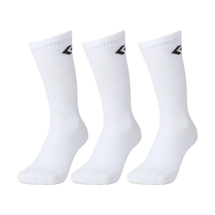 CONVERSE 3-Pack Converse Classic Star Chevron Crew Socks White E726W-3000