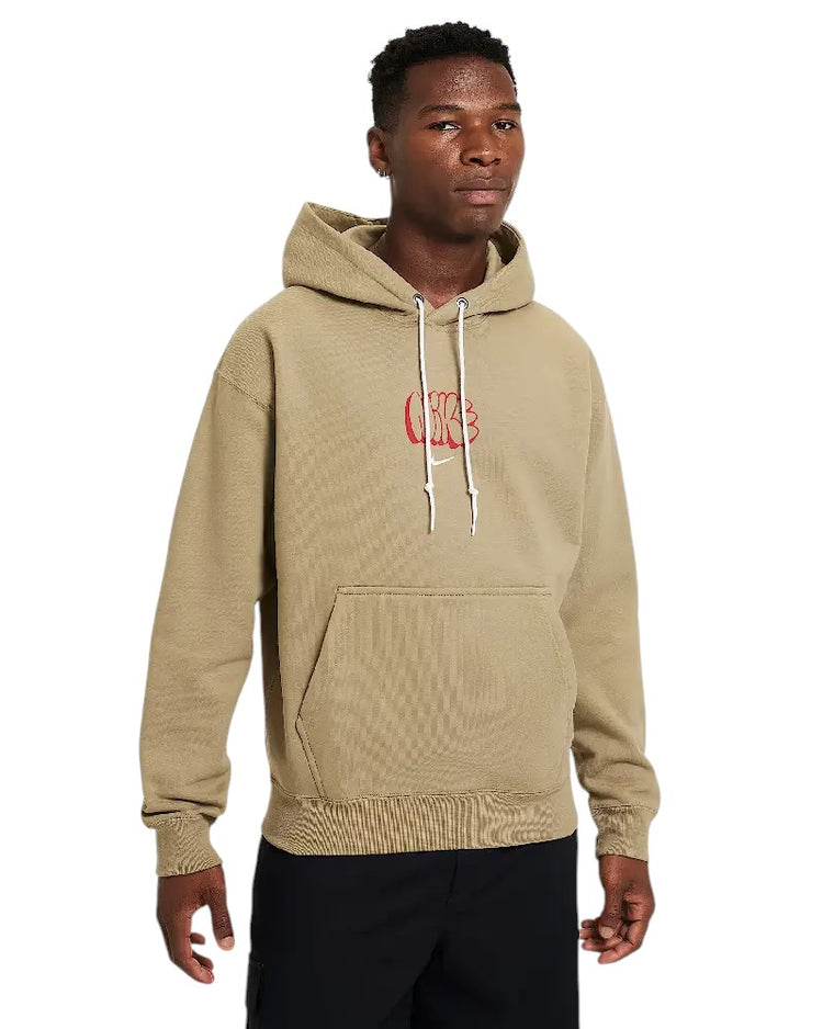 Sweat à capuche en tissu Fleece - Olive Neutre/Sail