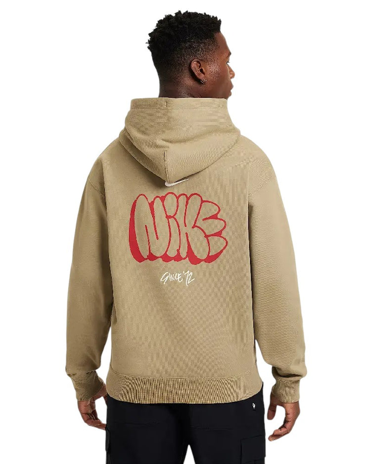 Sweat à capuche en tissu Fleece - Olive Neutre/Sail