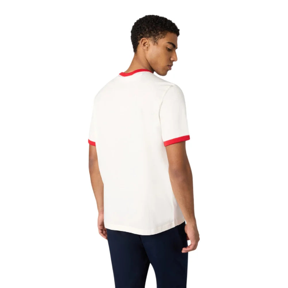 CHAMPION Ringer T-Shirt Cream Red 222054-YS084