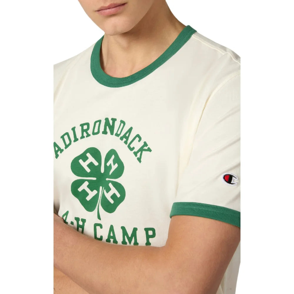 CHAMPION Ringer T-Shirt Cream Green 222054-YS172