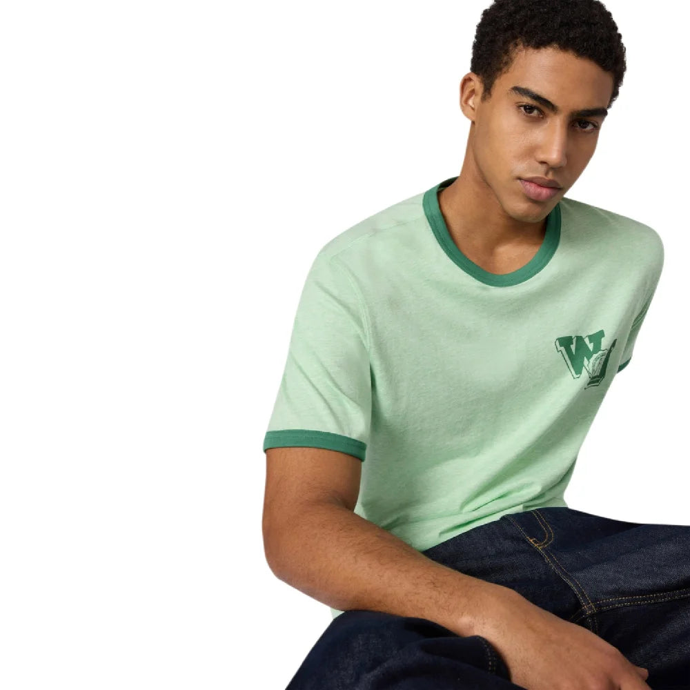 CHAMPION Ringer T-Shirt Green 222055-GM008