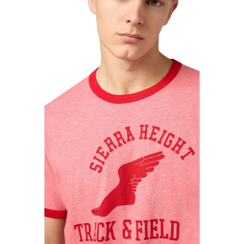 CHAMPION Ringer T-Shirt Dark Pink 222055-RM008