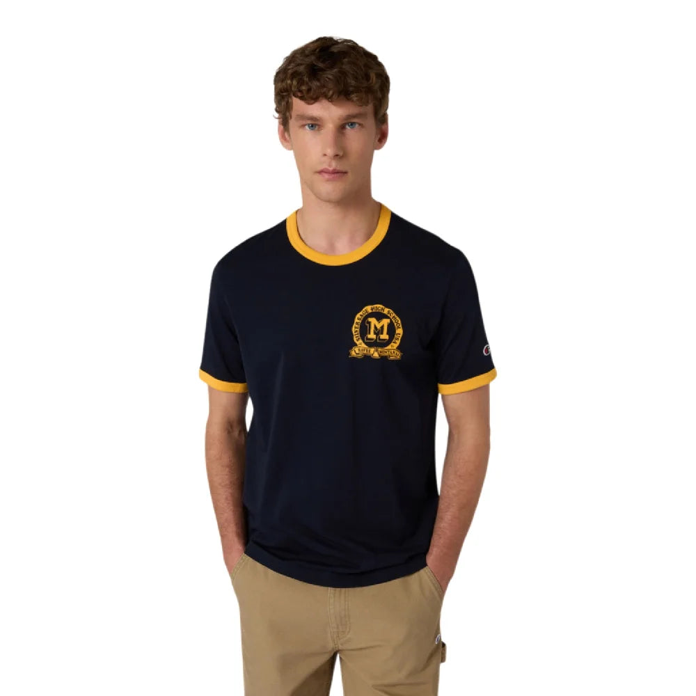 CHAMPION Ringer T-Shirt Dark Blue 222056-BS501