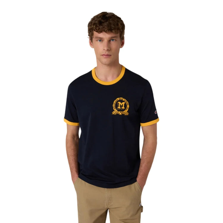 CHAMPION Ringer T-Shirt Dark Blue 222056-BS501
