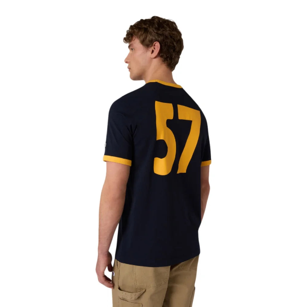 CHAMPION Ringer T-Shirt Dark Blue 222056-BS501