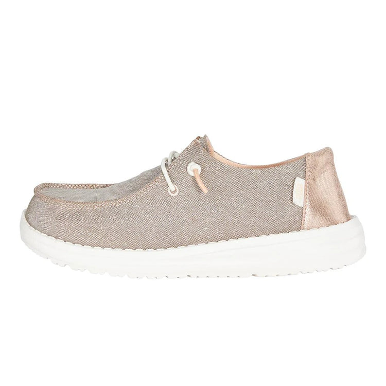 HEY DUDE Wendy Toddler Metallic Sparkle Rose Gold 41107-7D9