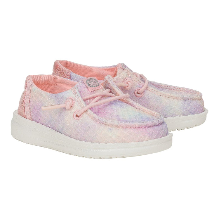 HEY DUDE Wendy Mermaid Shimmer Coral Toddler Girls 43281-77Y