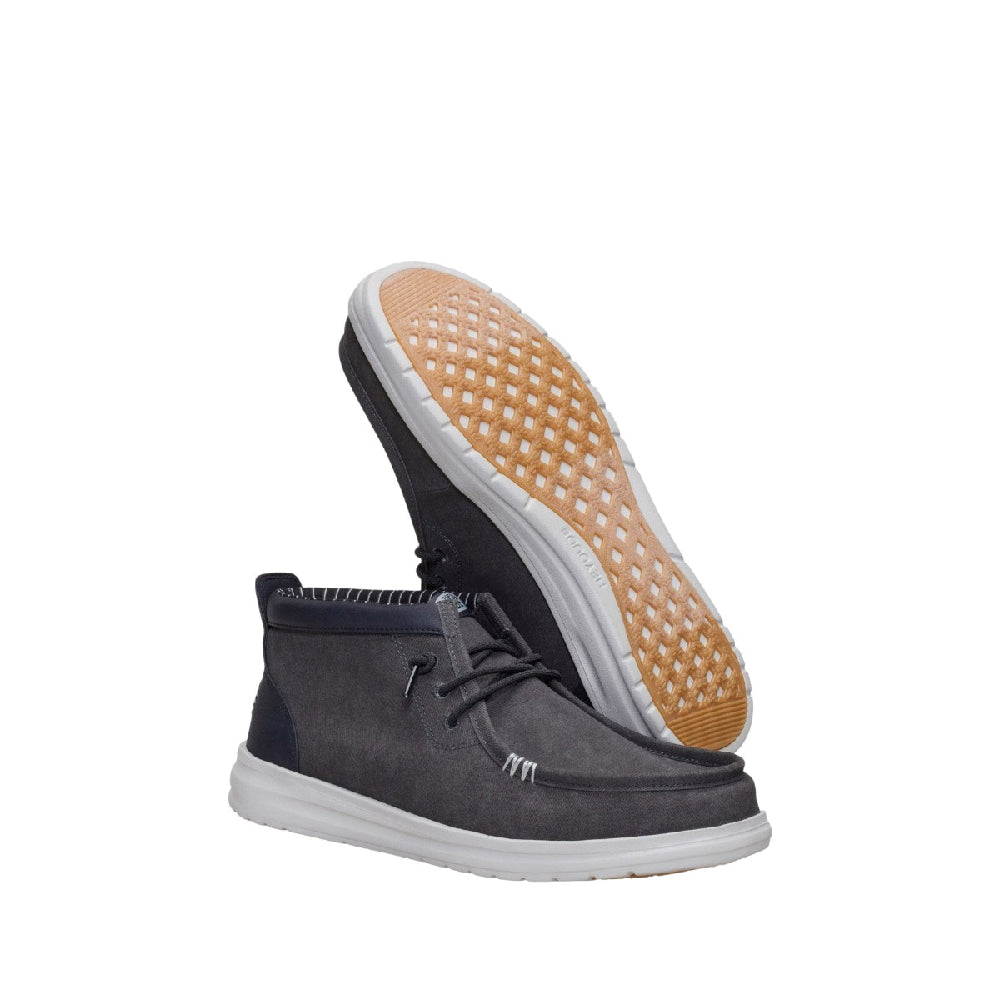 HEY DUDE Wally Mid Gripr Vin Classic Shoes Black 44322-0PF