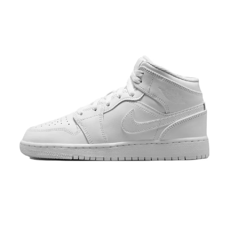 JORDAN Air Jordan 1 Mid Triple White BG 554725-136