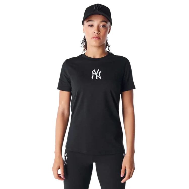 NEW ERA New York Yankees Womens MLB League Essential Black T-Shirt 60564899