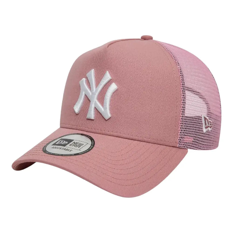 NEW ERA New York Yankees League Essential 9Forty Trucker Cap Pink 60595192
