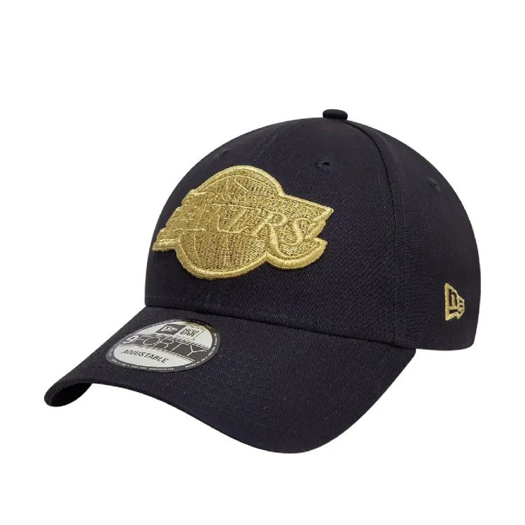 NEW ERA NBA LA Lakers Metallic Navy 9FORTY Adjustable Cap 60595197