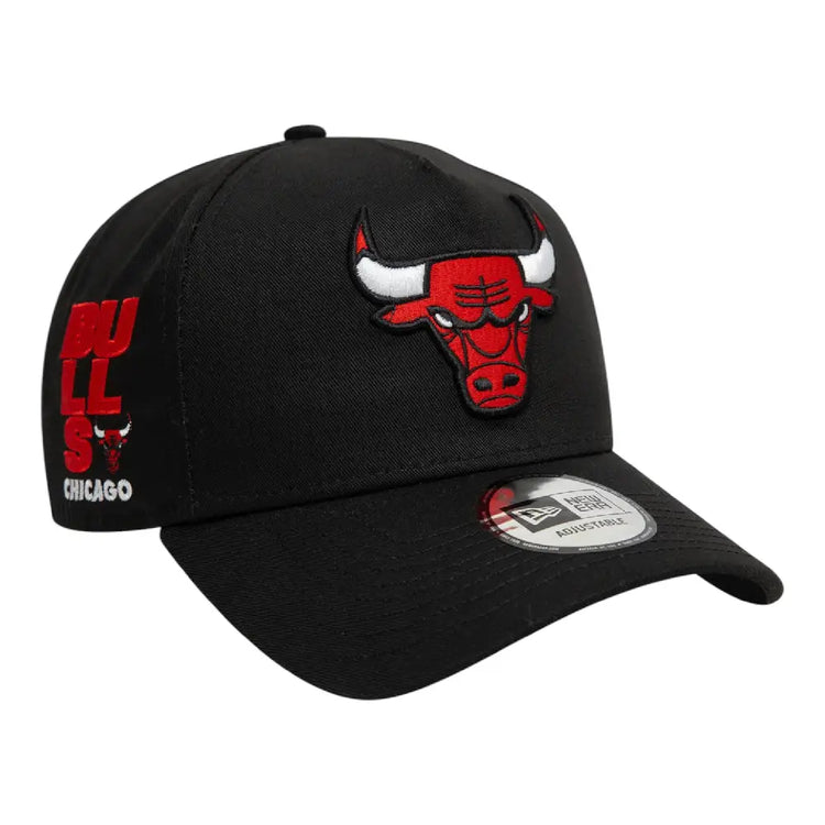 NEW ERA Chicago Bulls NBA Patch Black 9FORTY A-Frame Cap Black 60595220