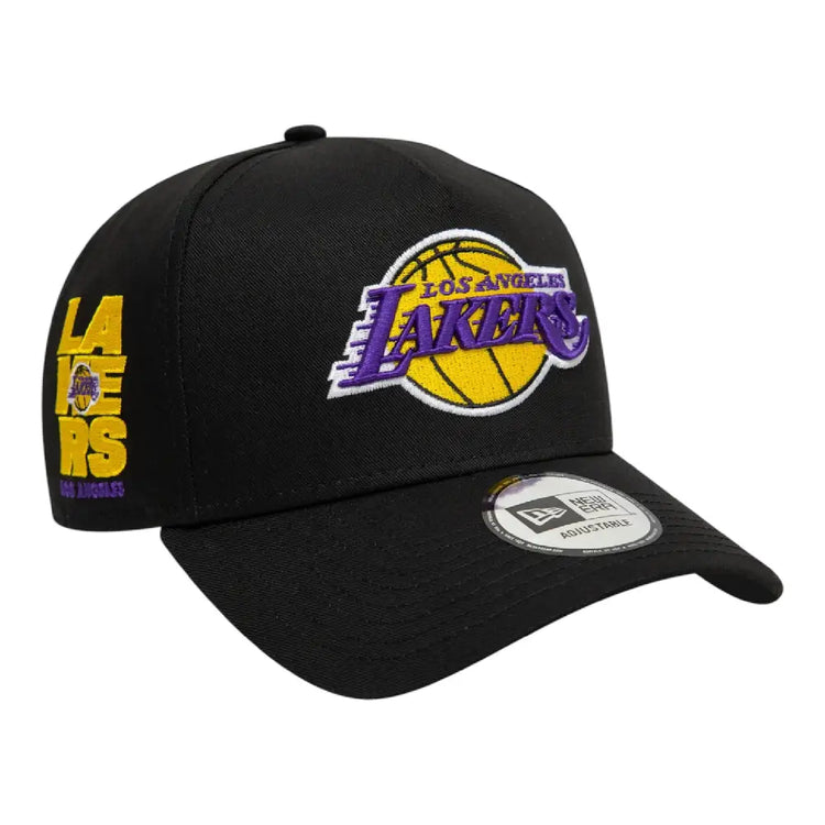 NEW ERA Los Angeles Lakers NBA Patch A-Frame Cap Black 60595228