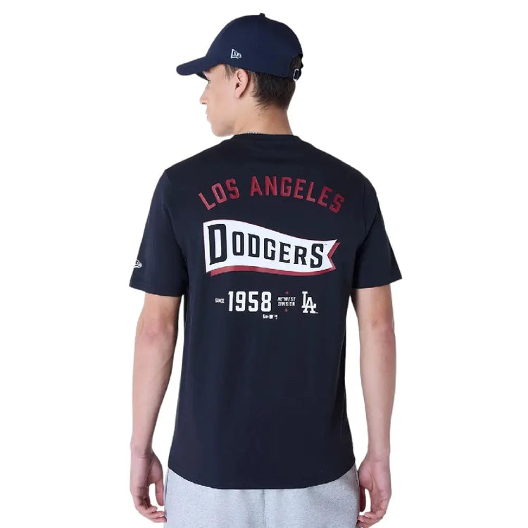 NEW ERA LA Dodgers MLB Pennant Graphic Navy T-Shirt 60596213