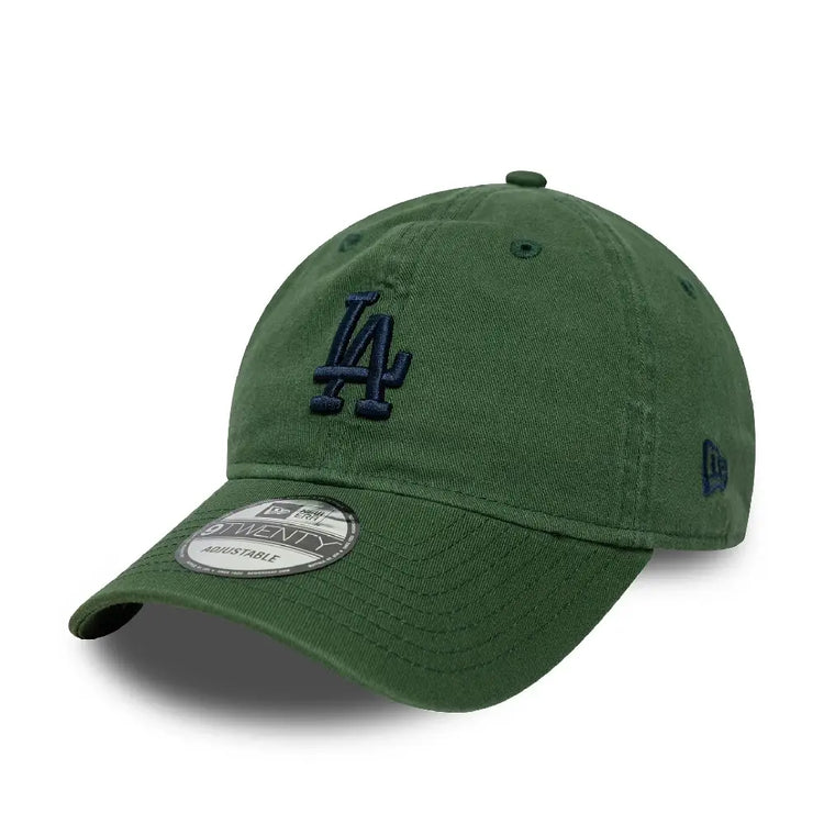 NEW ERA WASHED SCRIPT 9TWENTY LOSDOD  CIGNVY Casquette LA Dodgers MLB Washed Script vert foncé 9TWENTY Chapeaux 60771812