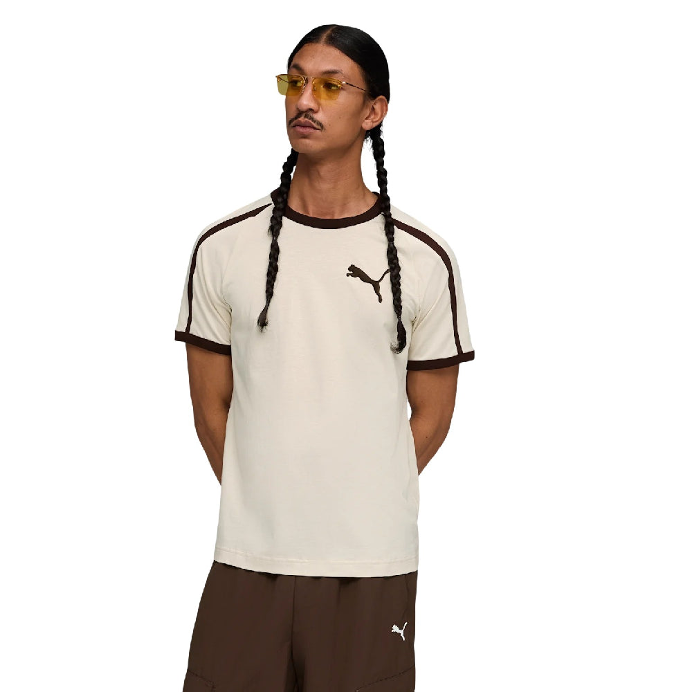 PUMA T7 Big Cat Ringer T-Shirt White 635242-87