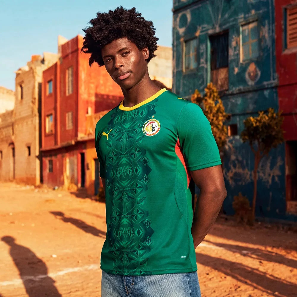 PUMA Senegal 2026 Away Jersey Wild Green / Red 783171-02