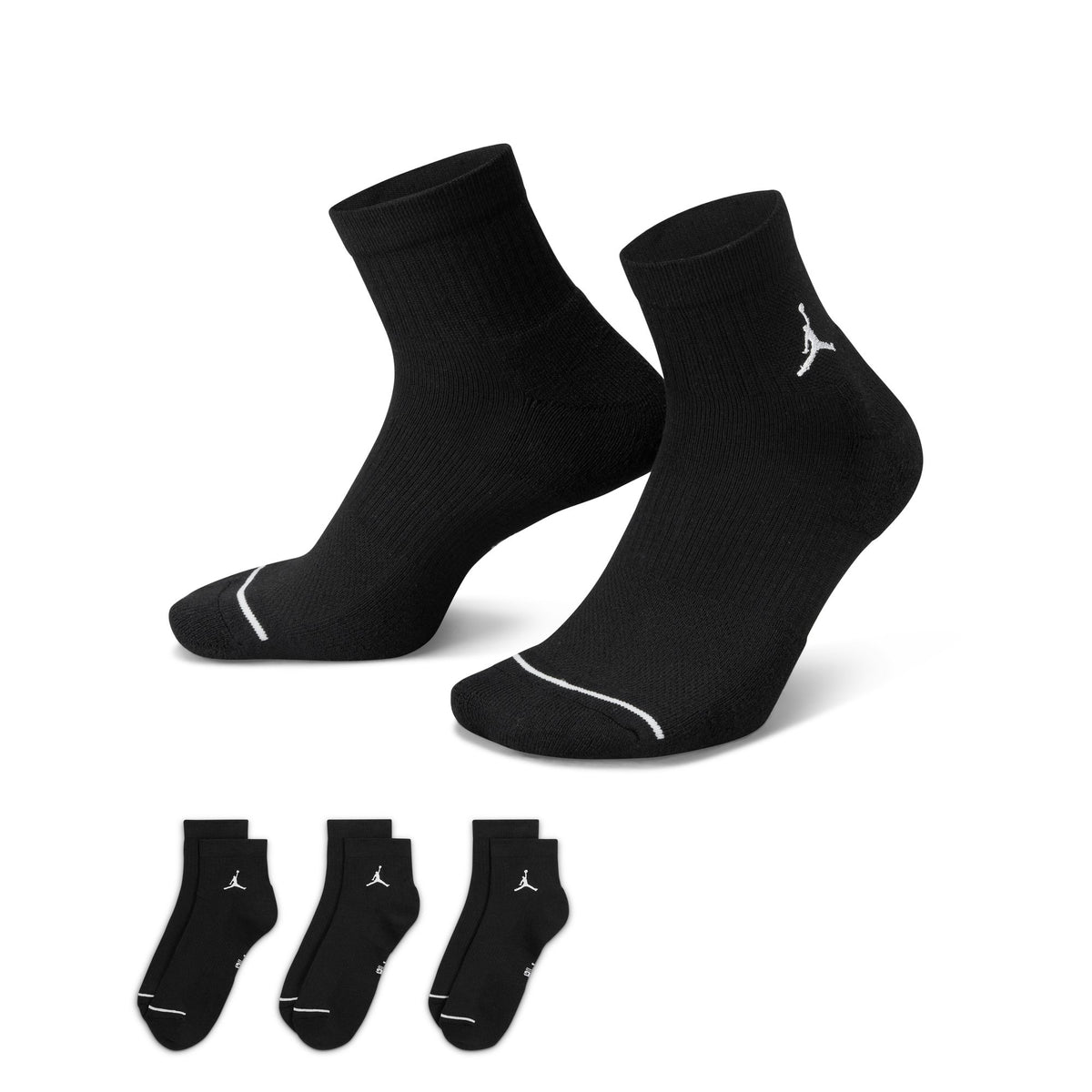 Air Jordan Socquettes Everyday (3 paires) Noires