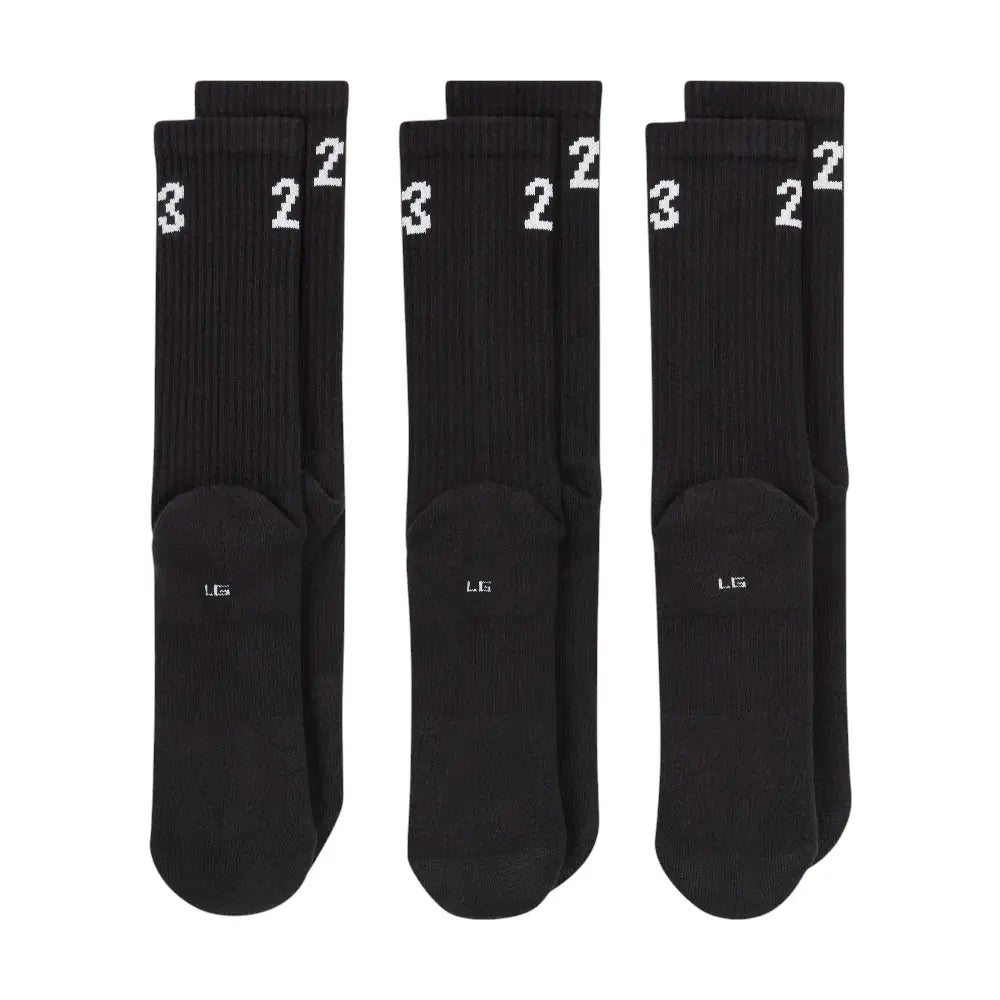 JORDAN Essentials Crew Socks (3 Pairs) Black DA5718-010