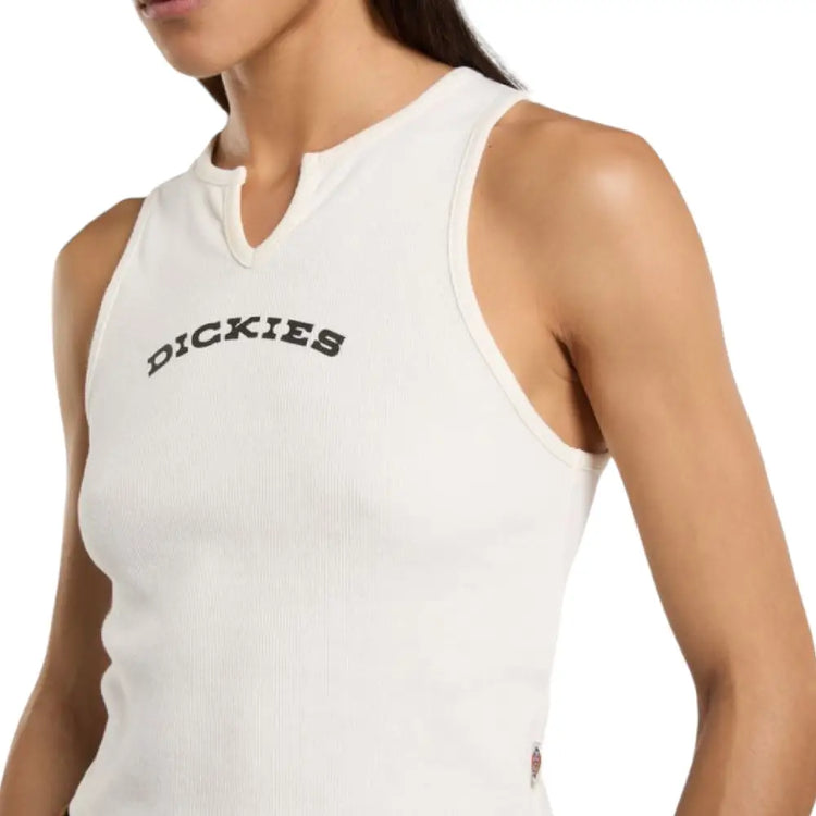 DICKIES V Neck Top White DK0A8677C481