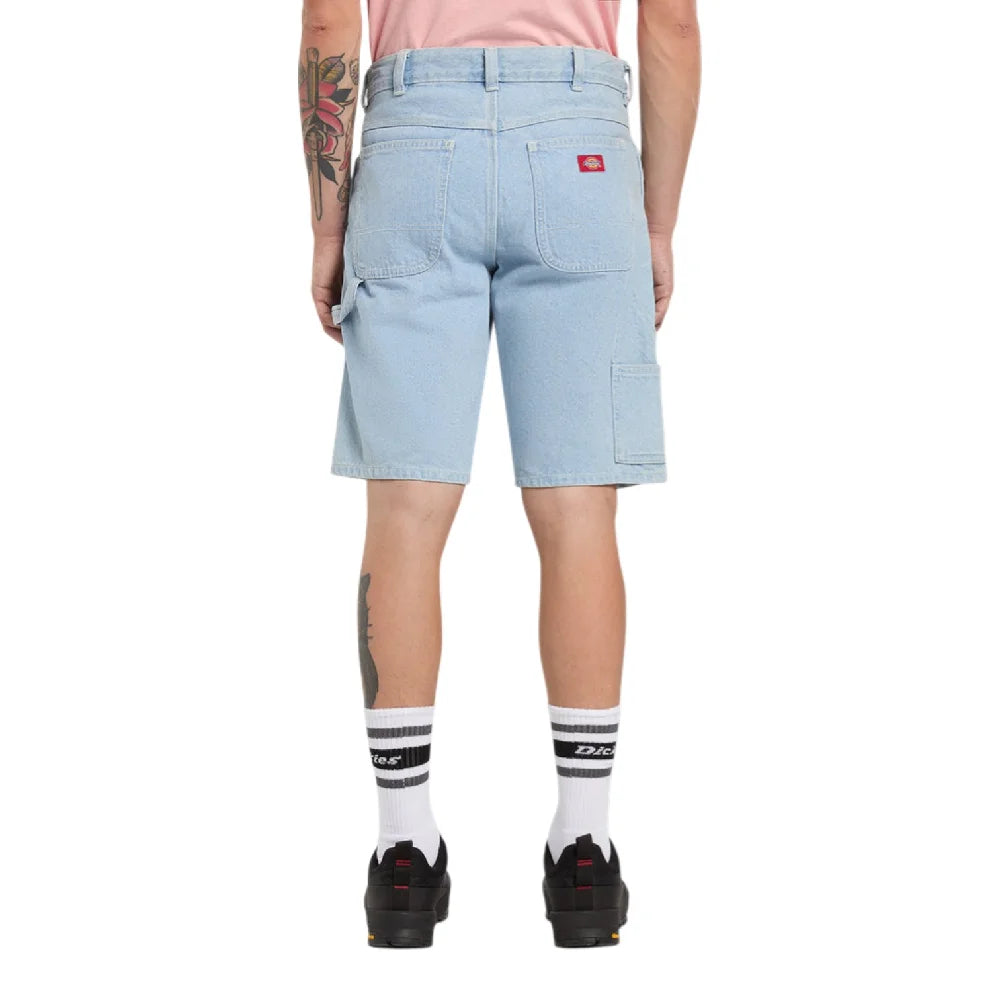 DICKIES 993 11 Inch Carpenter Short Jeans Vintage Aged Blue DK0A88FCC151