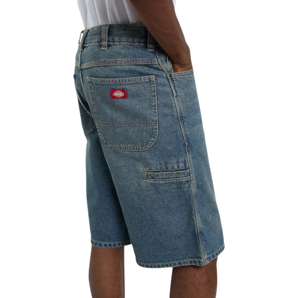 DICKIES 958 13 Inch Loose Short Jeans Khaki Tinted Blue DK0A88JPL231