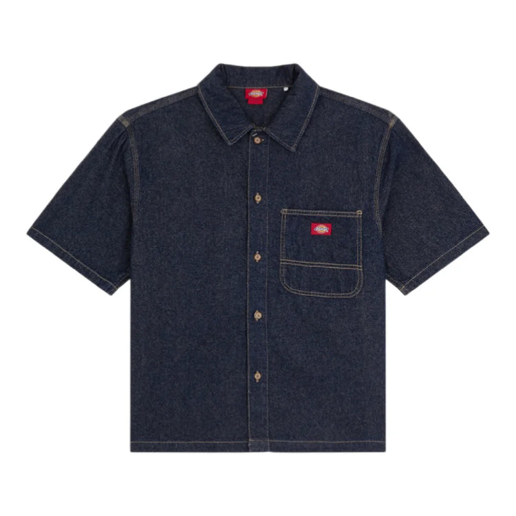 DICKIES Denim Shirt Ss Rinsed DK0A88PHRIN1
