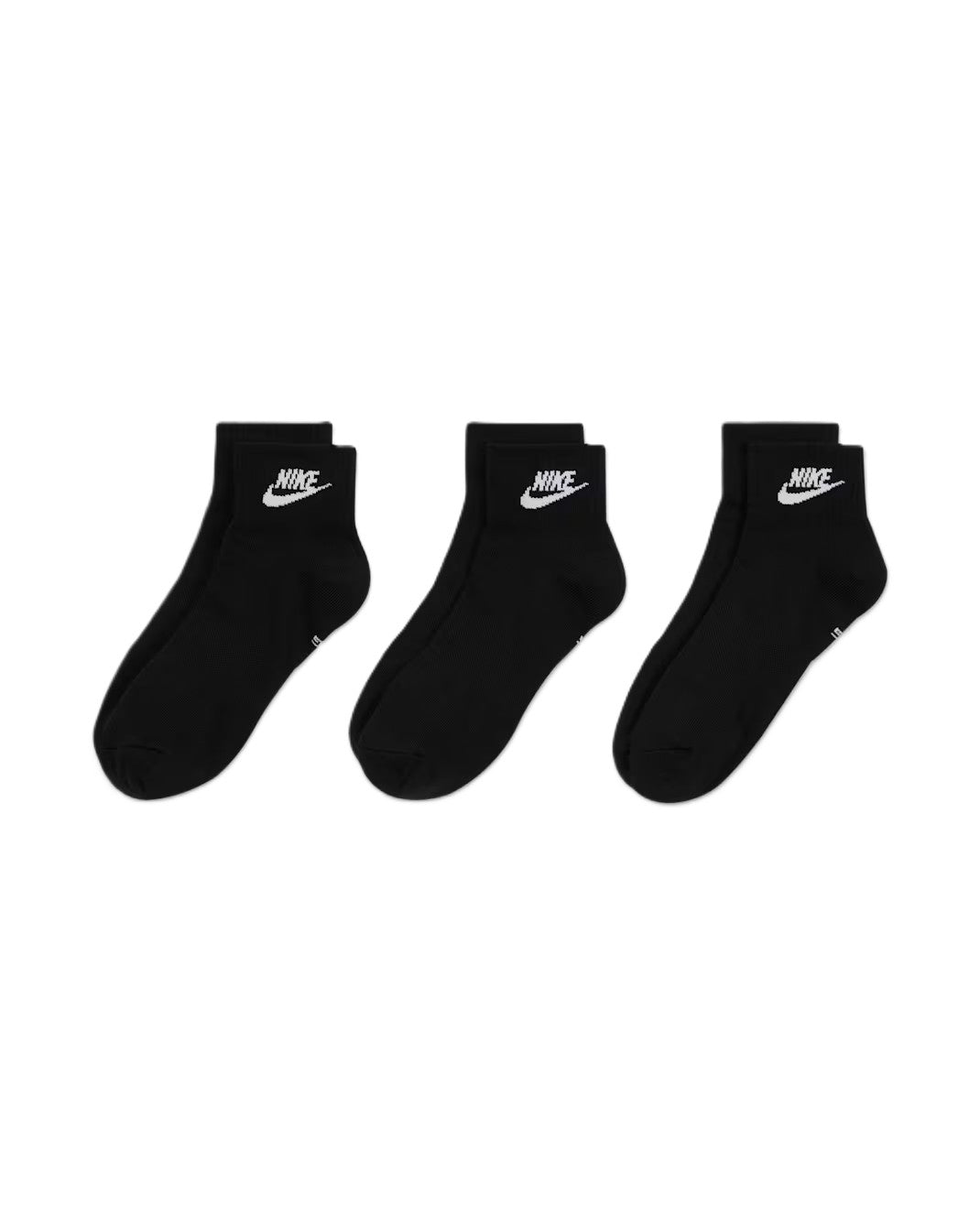 Nike Everyday Essential Ankle Socks (3 Pairs) Black/White