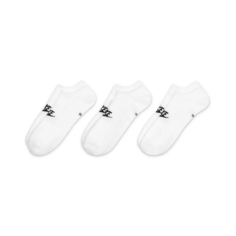 NIKE Nike Sportswear Everyday Essential No-Show Socks (3 Pairs) Blanc DX5075-100