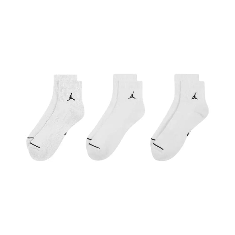 JORDAN Everyday Cush Poly Anckle Socks Blanc (3 Pairs) DX9655-100