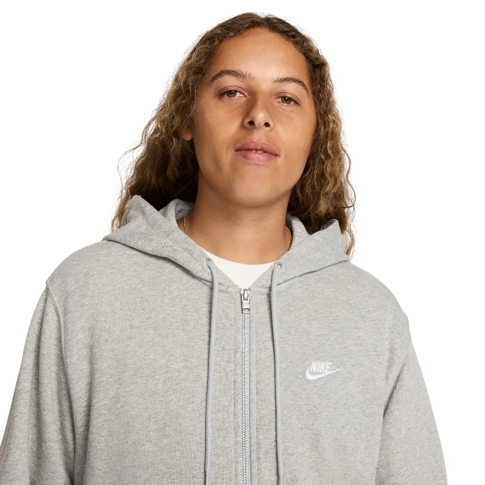 NIKE Club Full-Zip French Terry Hoodie Grey FN3884-063