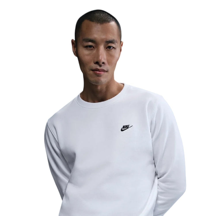 Nike Club Haut Blanc en tissu Fleece