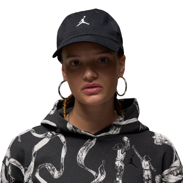 JORDAN Club Unstructured Curved-Bill Cap Black HQ1963-010