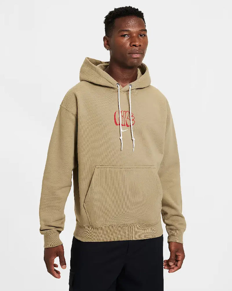 NIKE Sweat à capuche en tissu Fleece - Olive Neutre/Sail HQ4181-276