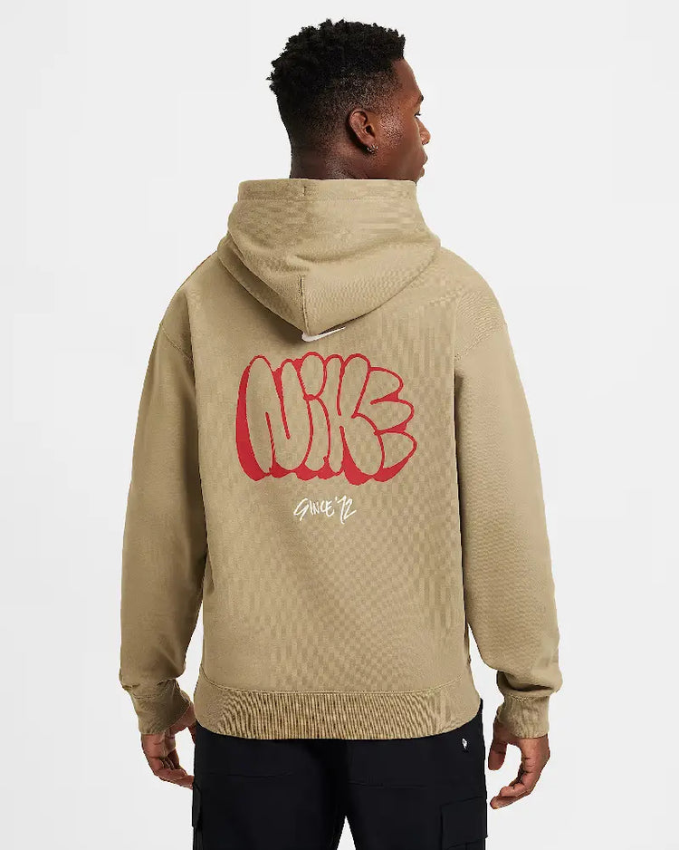 NIKE Sweat à capuche en tissu Fleece - Olive Neutre/Sail HQ4181-276