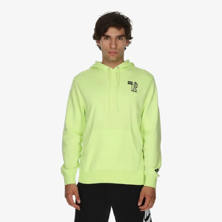 NIKE Nike Club Men's French Terry Hoodie - Volt (Vert fluo) HQ8594-736