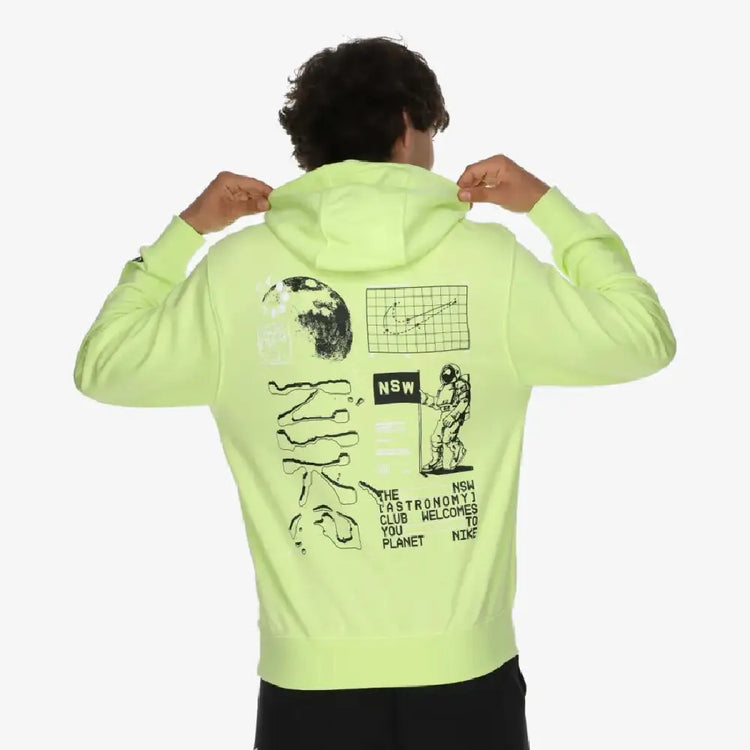 NIKE Nike Club Men's French Terry Hoodie - Volt (Vert fluo) HQ8594-736