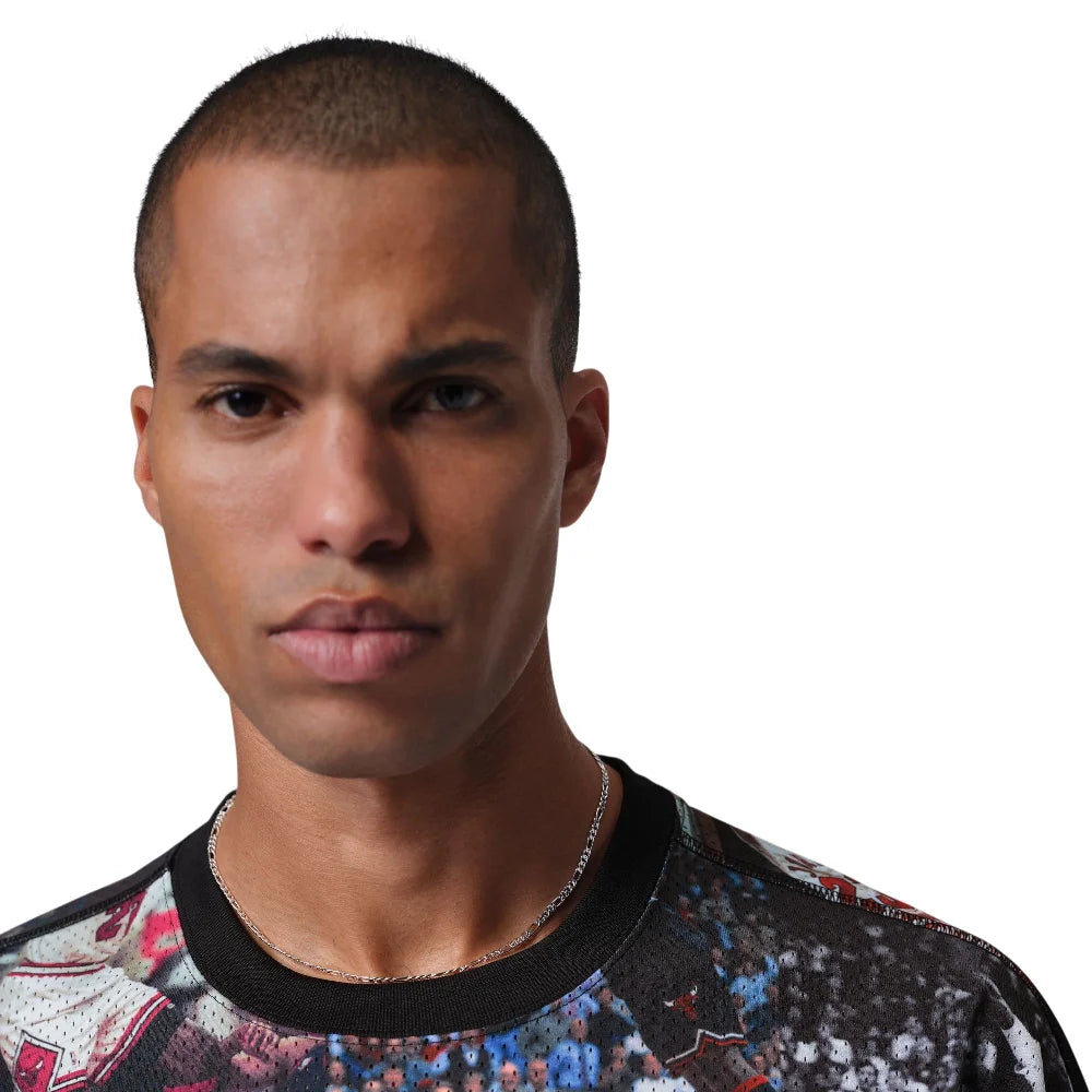 JORDAN Flight Printed Long-Sleeve Jersey Black IF1831-010