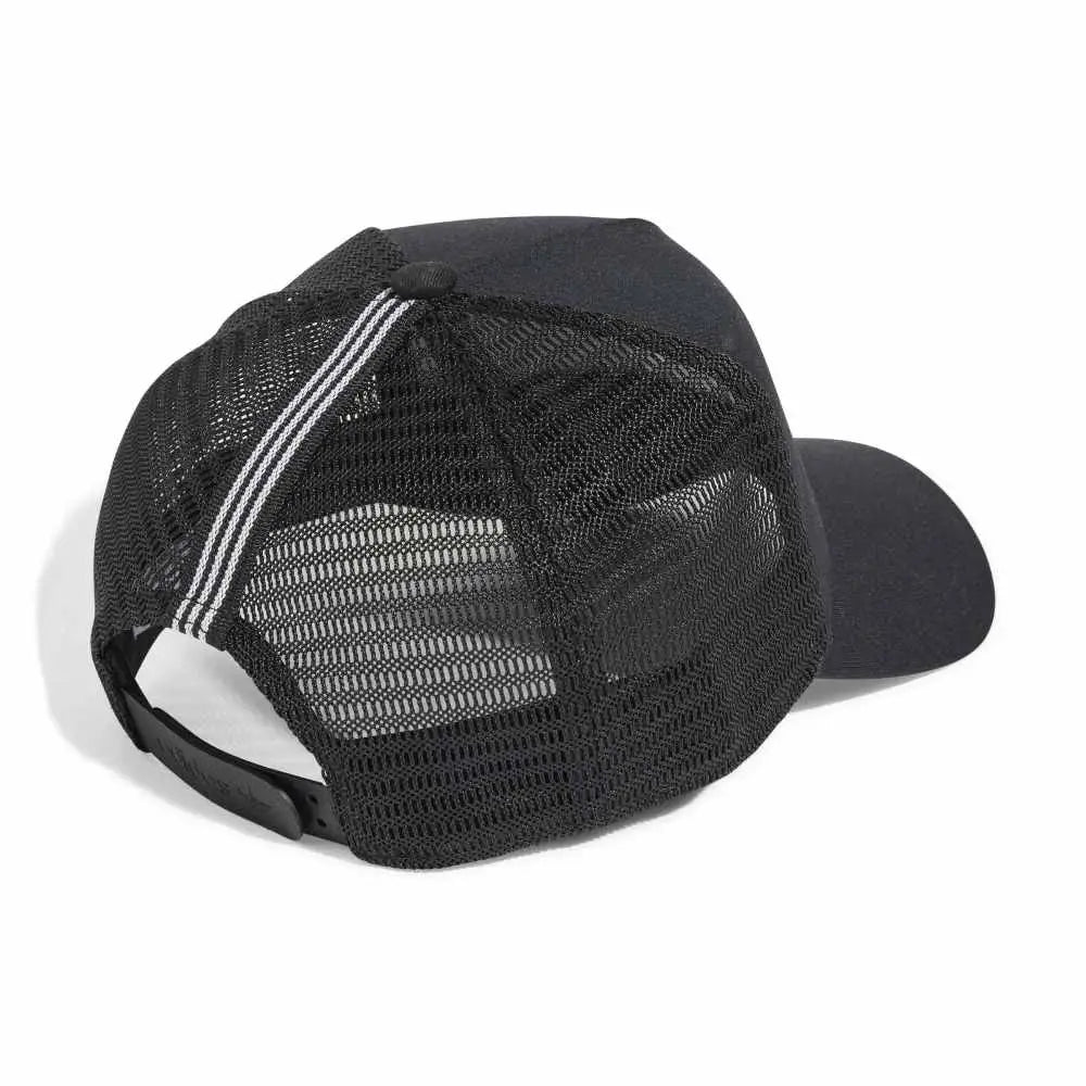 ADIDAS Adicolor Classic Curved Foam Trucker Cap Black JC6038
