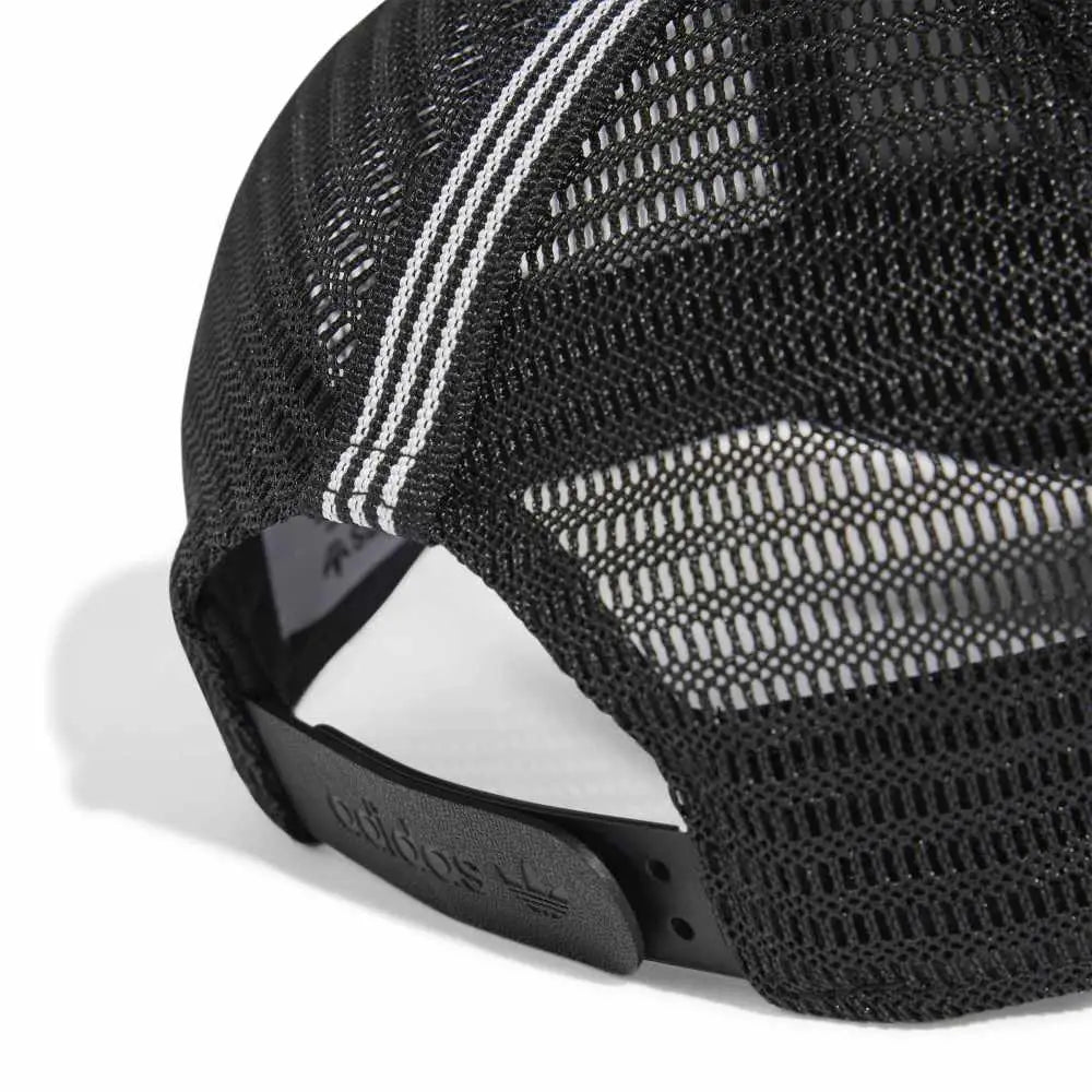 ADIDAS Adicolor Classic Curved Foam Trucker Cap Black JC6038