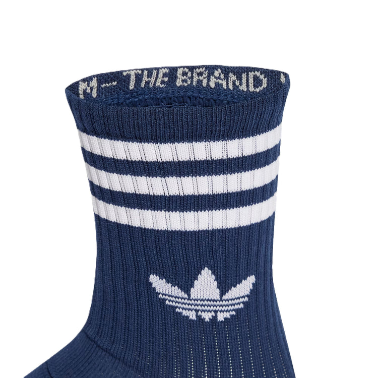ADIDAS Lot de 3 paires de chaussettes mi-mollet à 3 bandes JV7408
