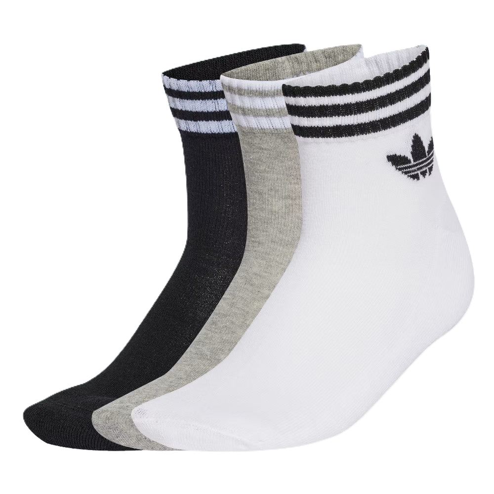 ADIDAS 3-Stripes Ankle Socks 3 Pairs JV7437