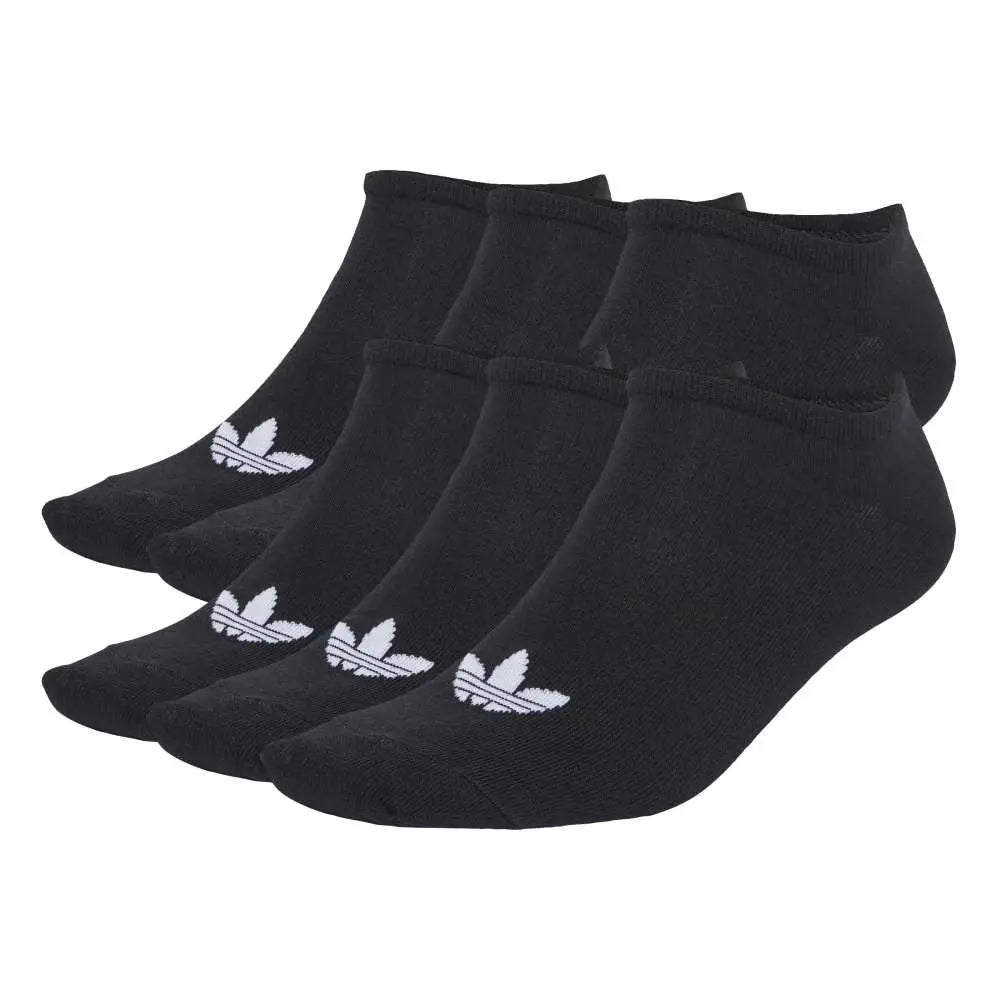 ADIDAS Liner Socks 6 Pairs Black JW5337