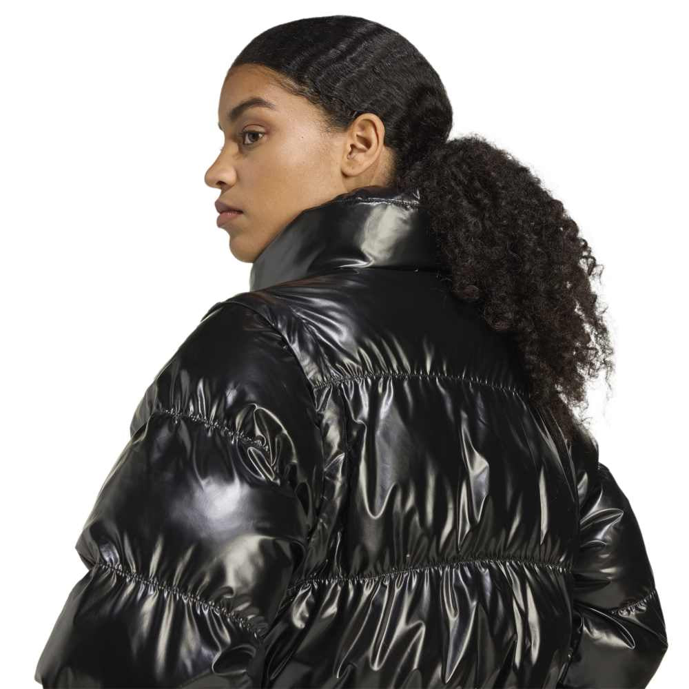 ADIDAS Essentials Glossy 2-In-1 Cropped Puffer Black JX2988