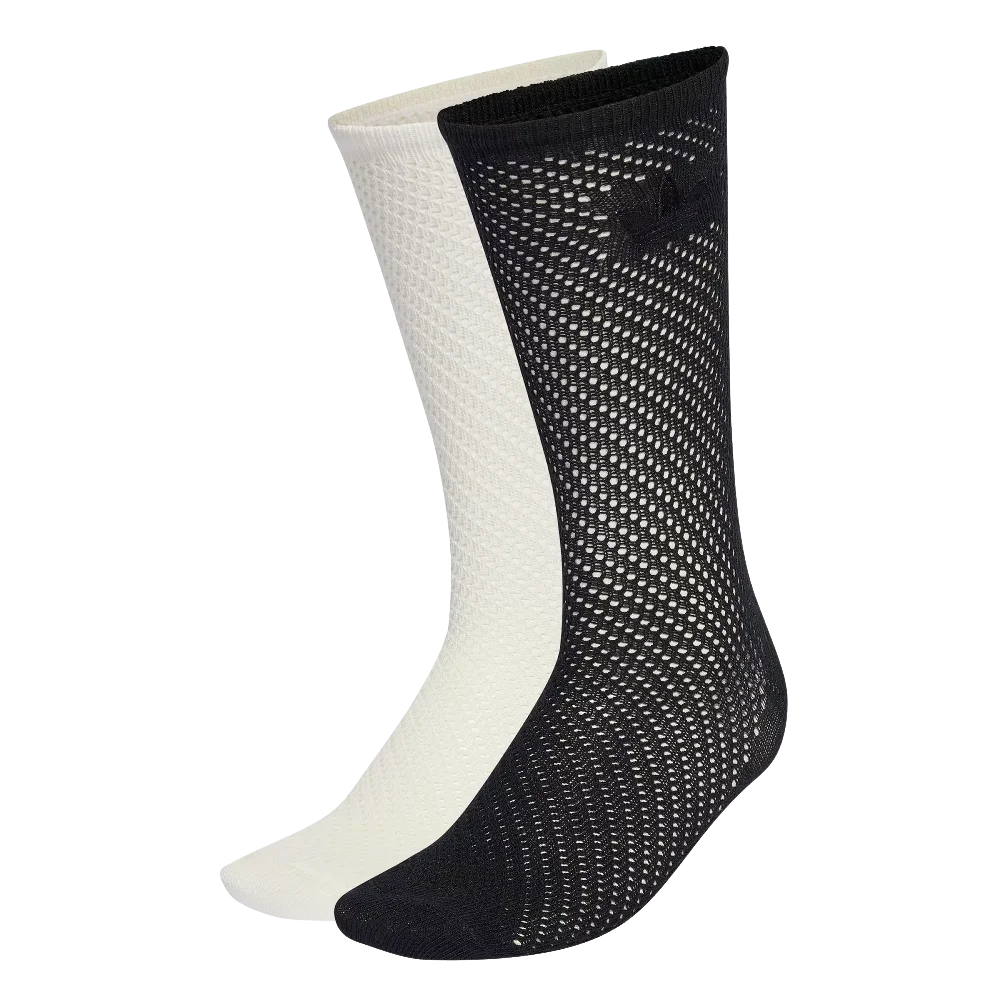 ADIDAS Crochet Crew Socks 2 Pairs White KD8398