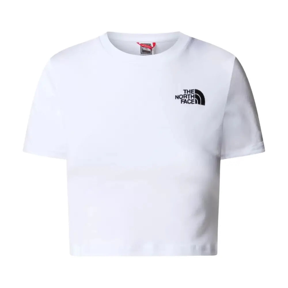 NORTH FACE S/S Essential Cropped Slim T-Shirt White NF0A55AOFN41